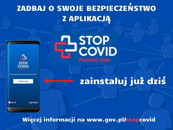 Aplikacja STOP COVID ProteGo Safe